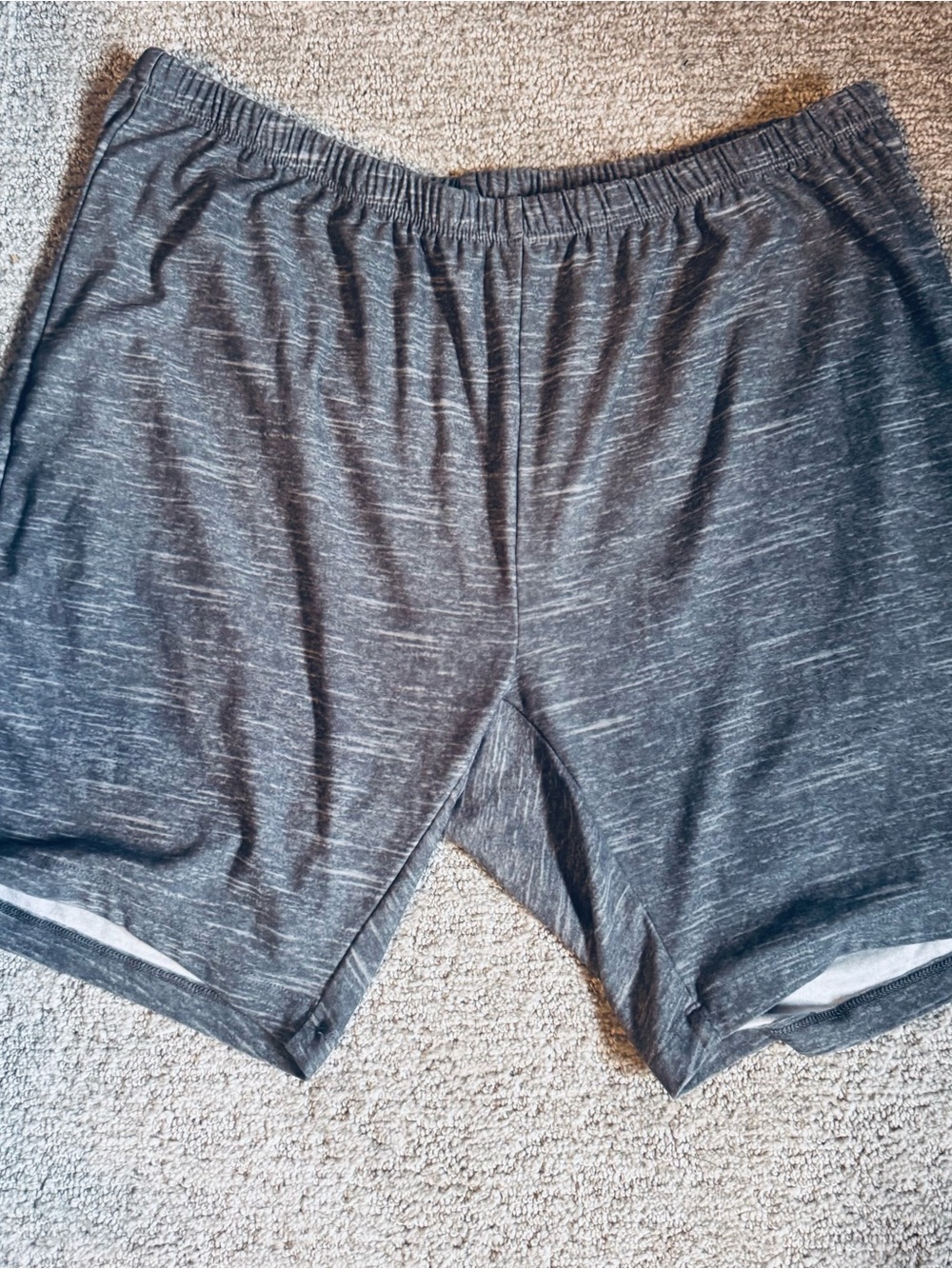 just be Heather Charcoal Stretch Bike Shorts